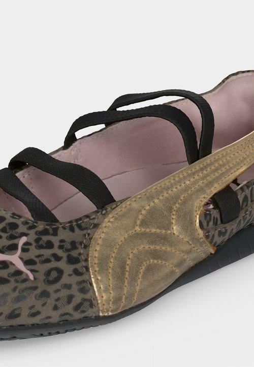 PUMA SPEEDCAT LEOGIRL JR - Ankle strap ballerina shoes - matte bronze/gold-coloured — foto 7