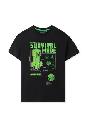 MINECRAFT - T-shirt con stampa - nero