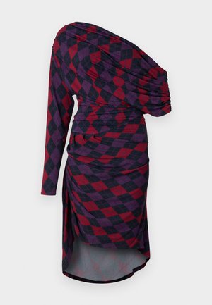 Sinead Gorey ARGYLE DRAPED ASYMMETRIC DRESS - Kjole - purple