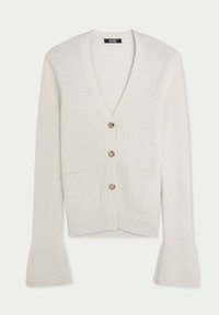 GOBI Cashmere V-NECK - Kofta - white