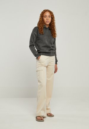 Urban Classics, STONE WASHED - Hoodie - black