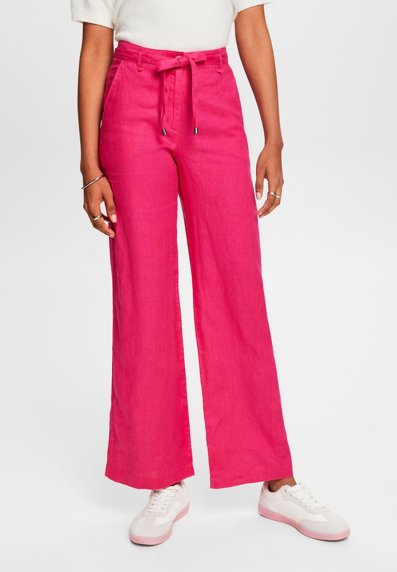 Esprit WIDE LEG - Hlače - pink fuchsia