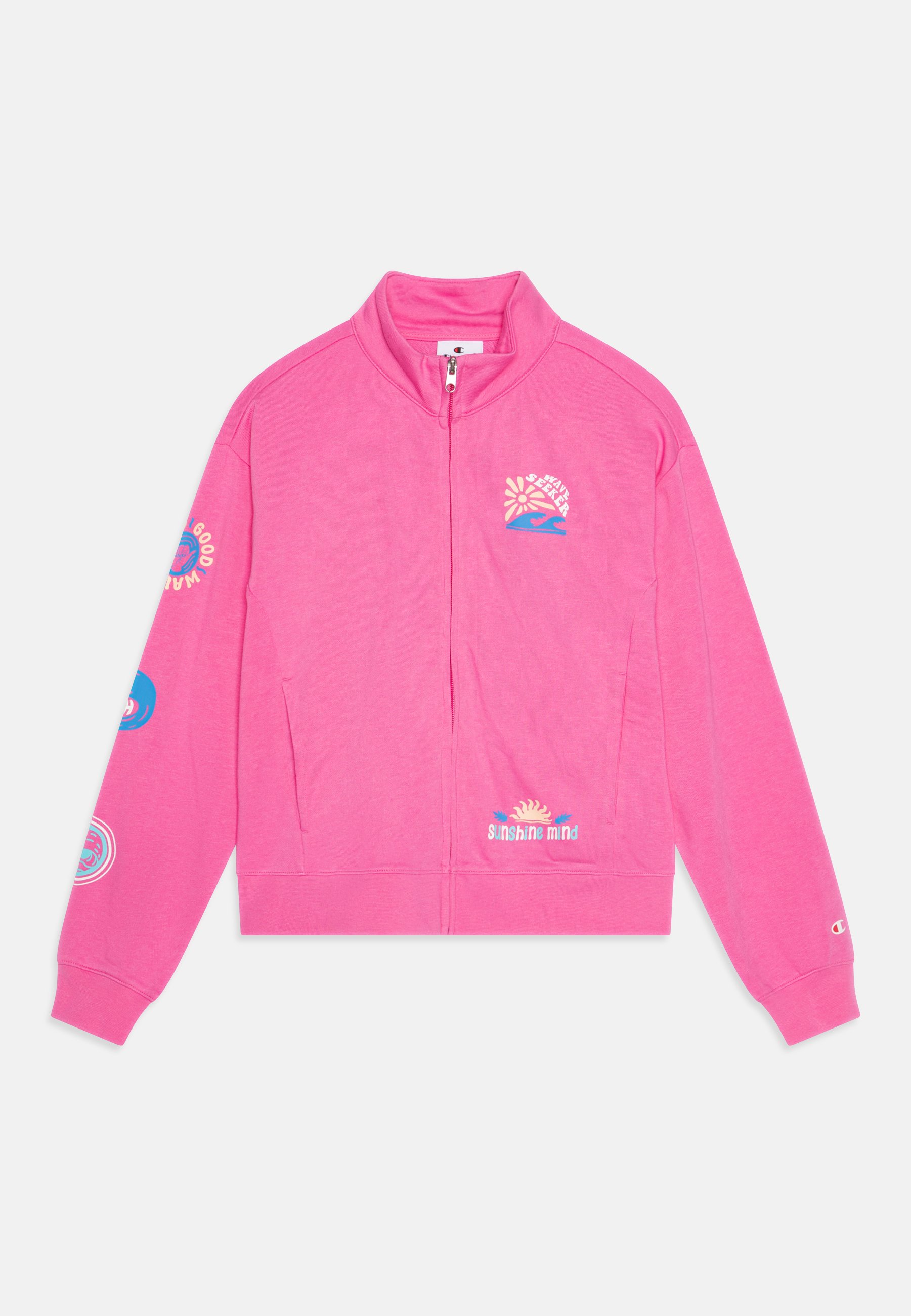 Champion GRAPHIC FULL ZIP Zip-up sweatshirt pink