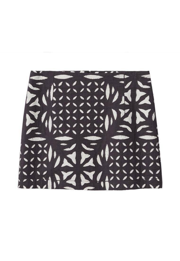 Mango Minirok koningsblauw Mango Minirok koningsblauw