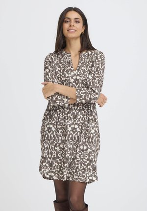 Denné šaty - boho bloom smokey olive