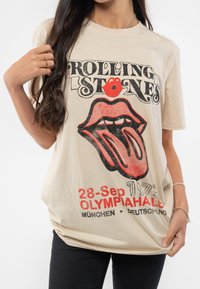 Paradiso Clothing THE ROLLING STONES MUNICH FLYER - Print T-shirt - sand