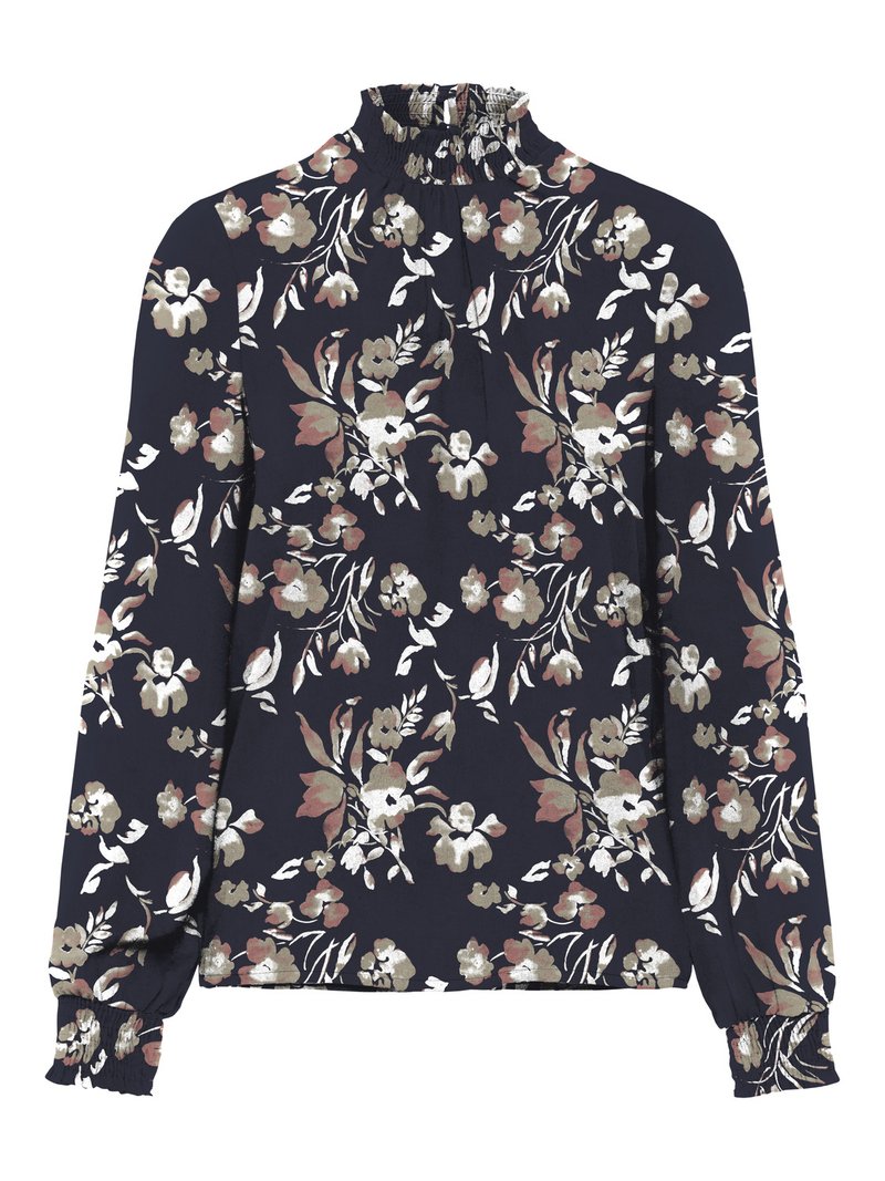 Vero Moda VMANNA SMOCK - T-shirt à manches longues - navy blazer