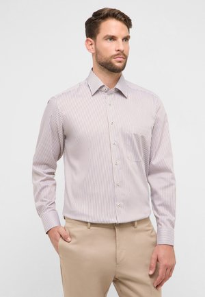 GESTREIFT COMFORT FIT - Hemd - beige