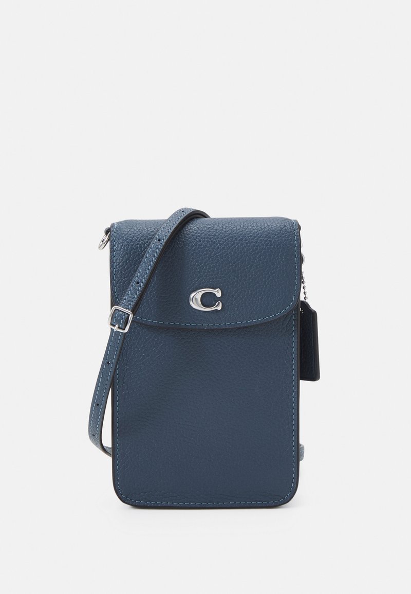 Coach POLISHED PEBBLE CROSSBODY Umhängetasche denim/blue denim