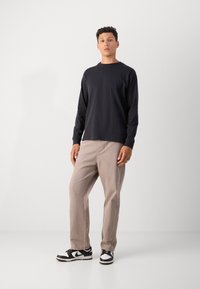 Scotch & Soda LOGO - Top s dlouhým rukávem - anthracite