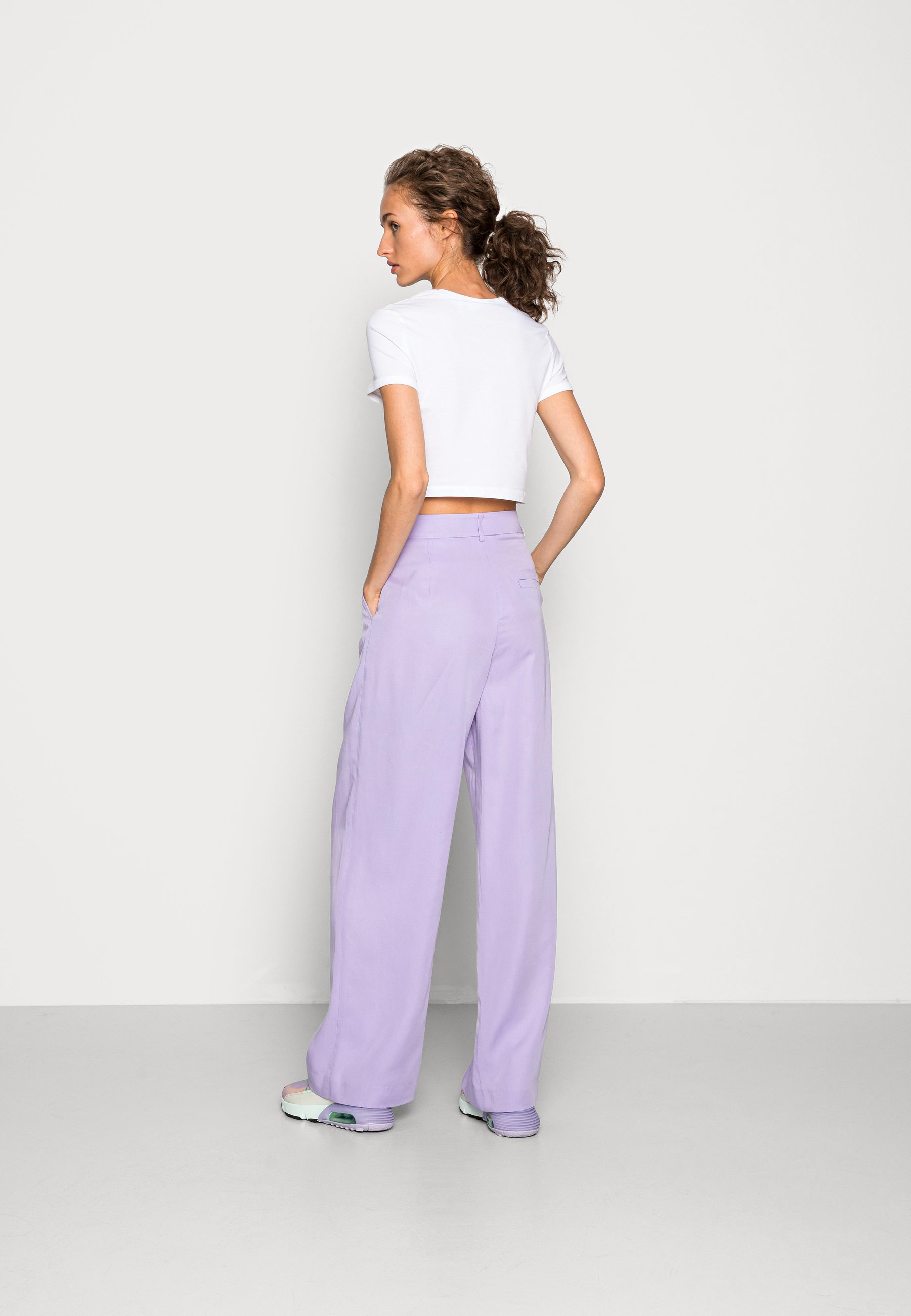 Monki Trousers - lilac - Zalando.co.uk