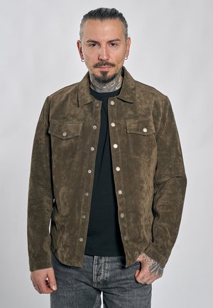 Freaky Nation, SANDON - Leather jacket - crocodile