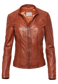 SEAMERA - Leather jacket - braun