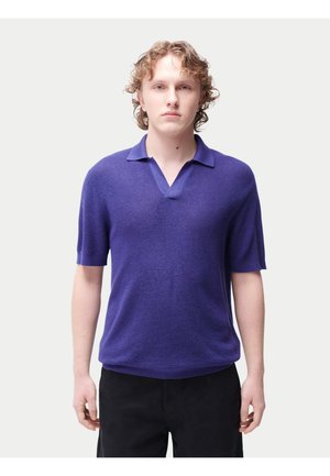 OPEN COLLAR - Poloshirt - skipper blue