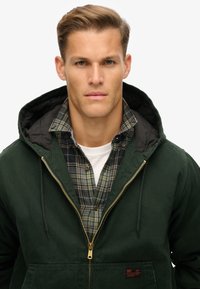 Superdry & Co PLUS HOODED - Jas - jet set green