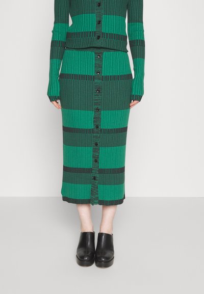 Proenza Schouler White Label BUTTON FONT SKIRT - Ceruzaszoknya - green