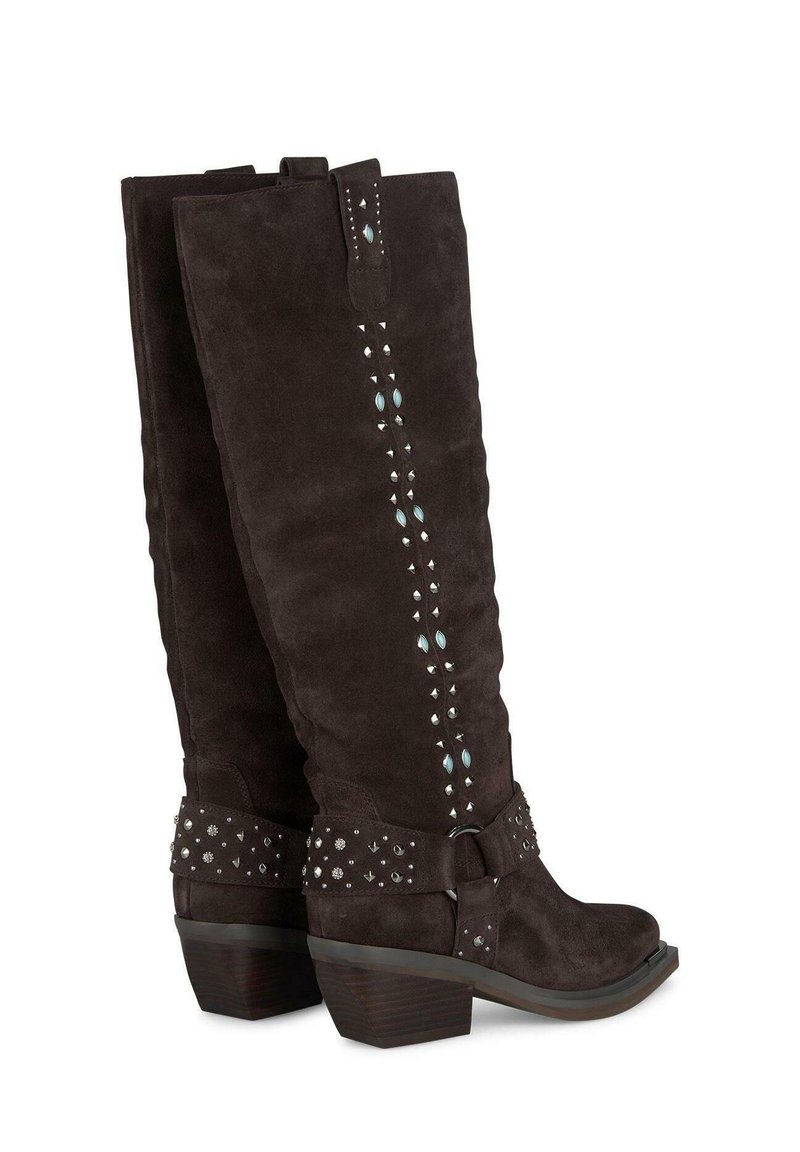 Alma en Pena Stivaletti con plateau marrón oscuro/marrone scuro