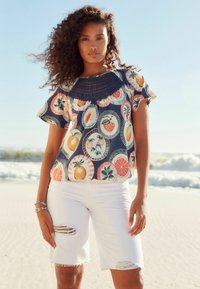 Next REGULAR FIT - Tričko s potlačou - blue print
