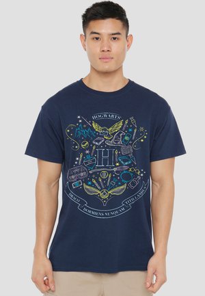 Cotton Soul, HARRY POTTER ICONIC HOGWARTS - T-Shirt print - dark blue