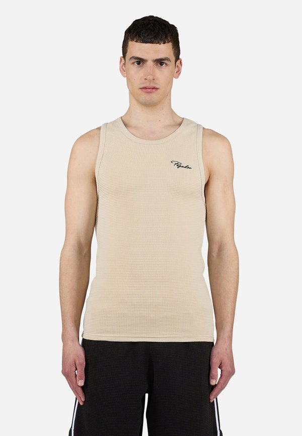 SIGNAR WAFFLE UNDERSHIRT - Top - washed light beige