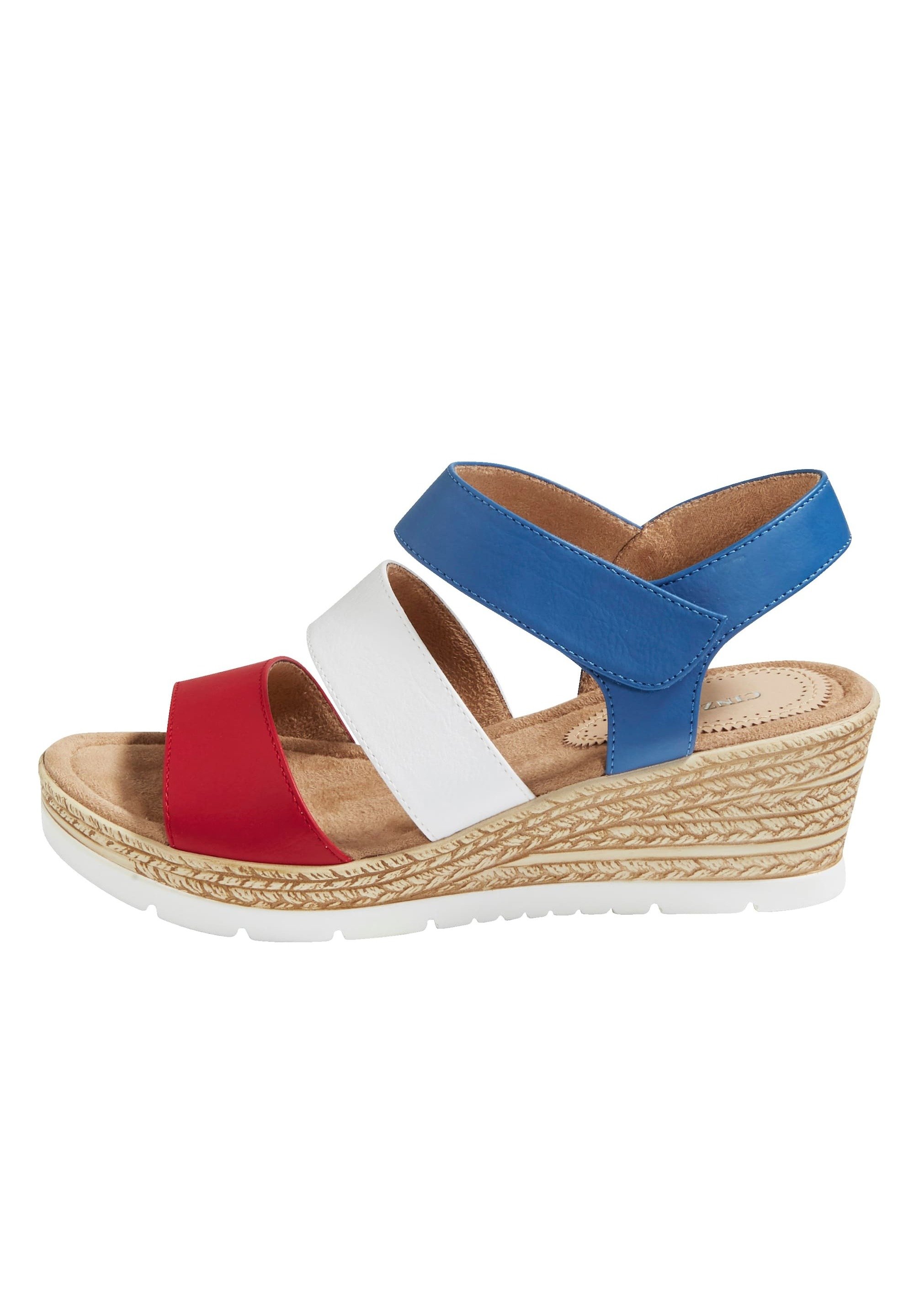 Blauwe Sandalen met sleehak online kopen | ZALANDO