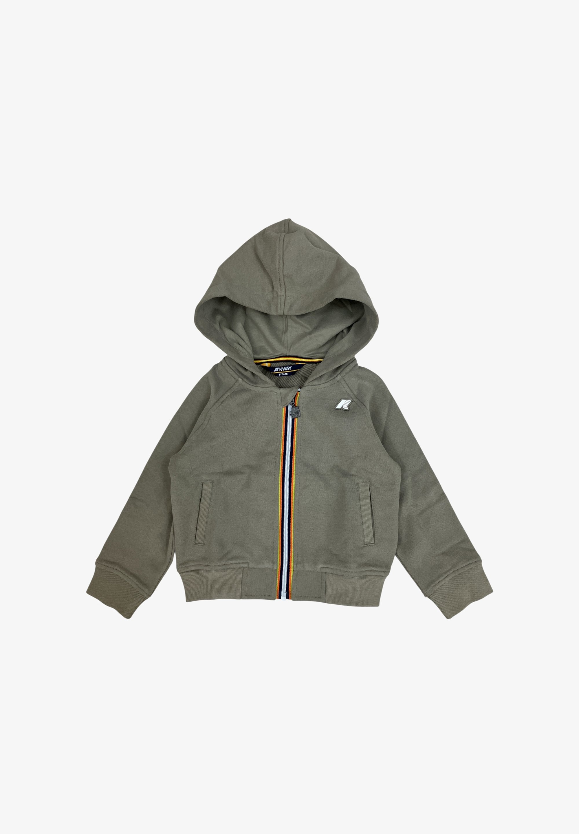 K-Way ANTHONY Felpa con zip green oak/verde - Main Image