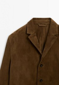Massimo Dutti Giacca di pelle - brown