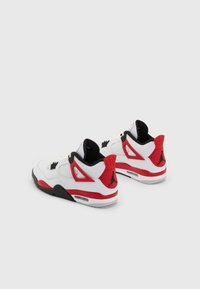 Jordan AIR JORDAN 4 RETRO - Sneakers alte - white/fire red/black/neutral grey