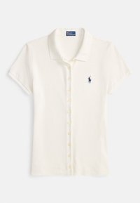 BUTTONED PLACKET POLO SHIRT - Skjorta - white