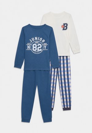 Friboo, 2 PACK SET - Πάνω μέρος πιτζάμας - off-white/dark blue