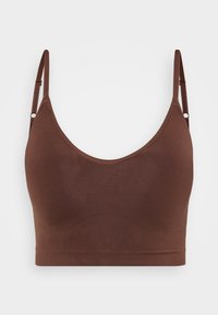 NEARLY NAKED PLUNGE BRA - Shapewear - bossed up brown