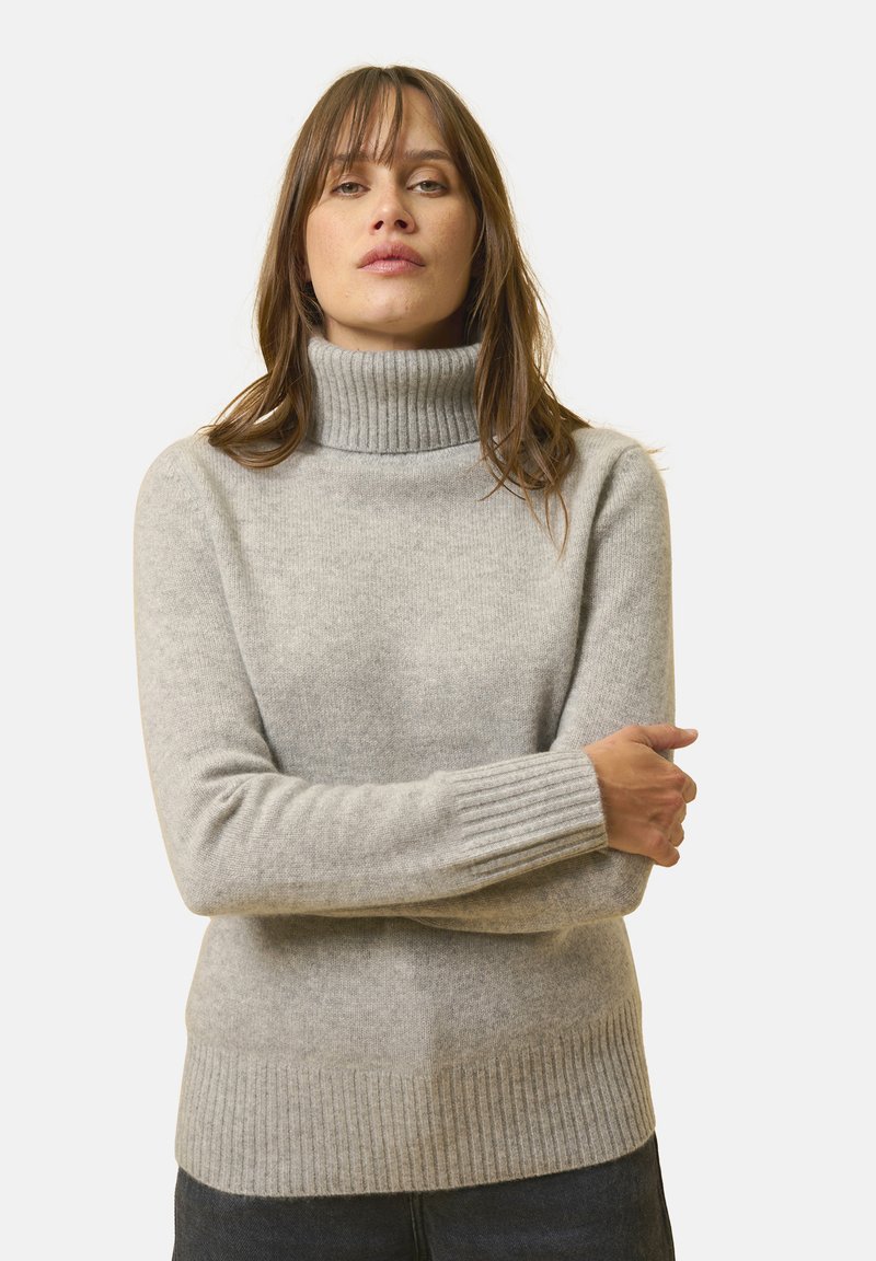 Just Cashmere LUCIE TURTLE NECK YARNS - Maglione - mottled cloud