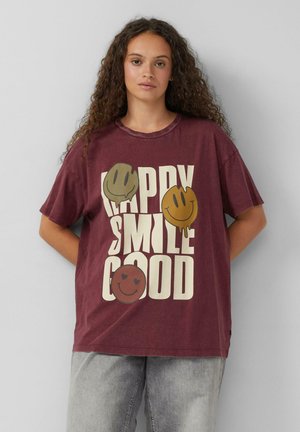 T-shirt print - bordeaux