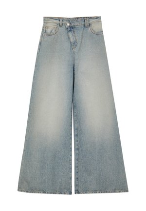Calliope EFFETTO SABBIATO  - Flared Jeans - blu