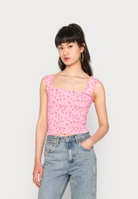 Pieces PCTAYLIN SMOCK - Top - prism pink