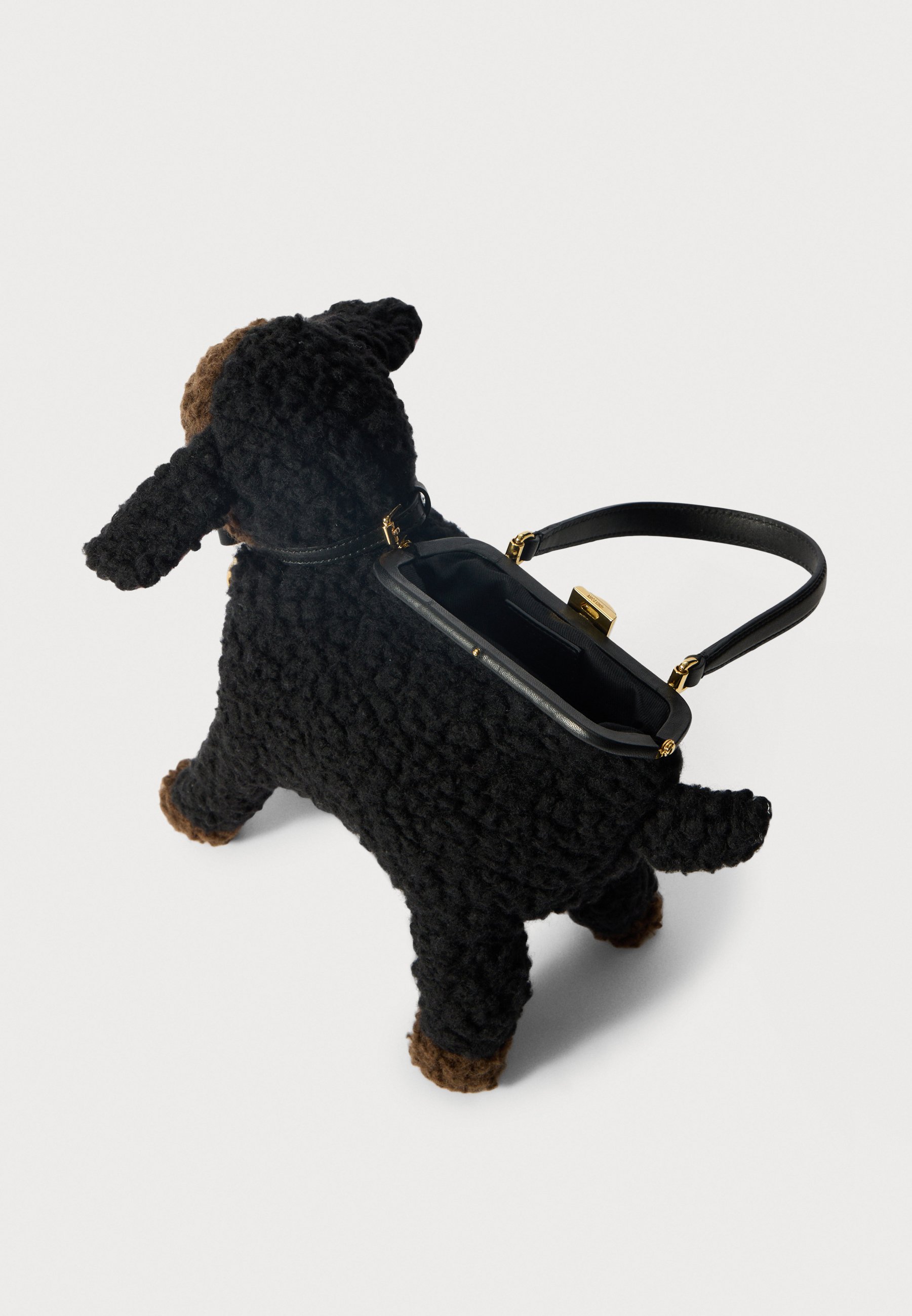MOSCHINO× Dog Lead ブラック MOSCHINO BORSA - Cross body bag - black - Zalando.ie