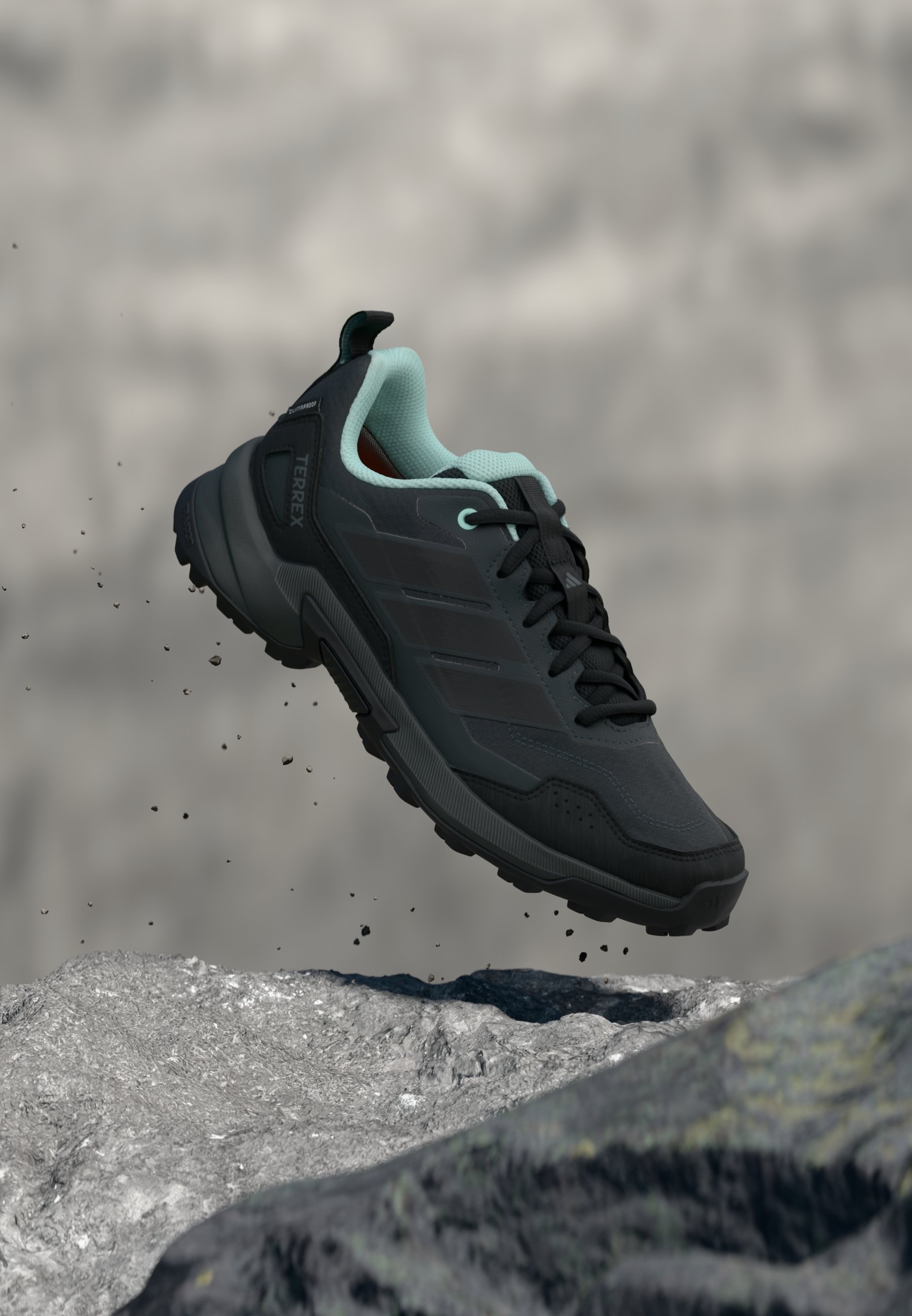Adidas Terrex Trail Running Shoes Mens 10 Black Gray Aqua Hiking Sneakers adidas | Terrex Eastrail 3 Shoes - Carbon/Black/Aqua | The  main image 3