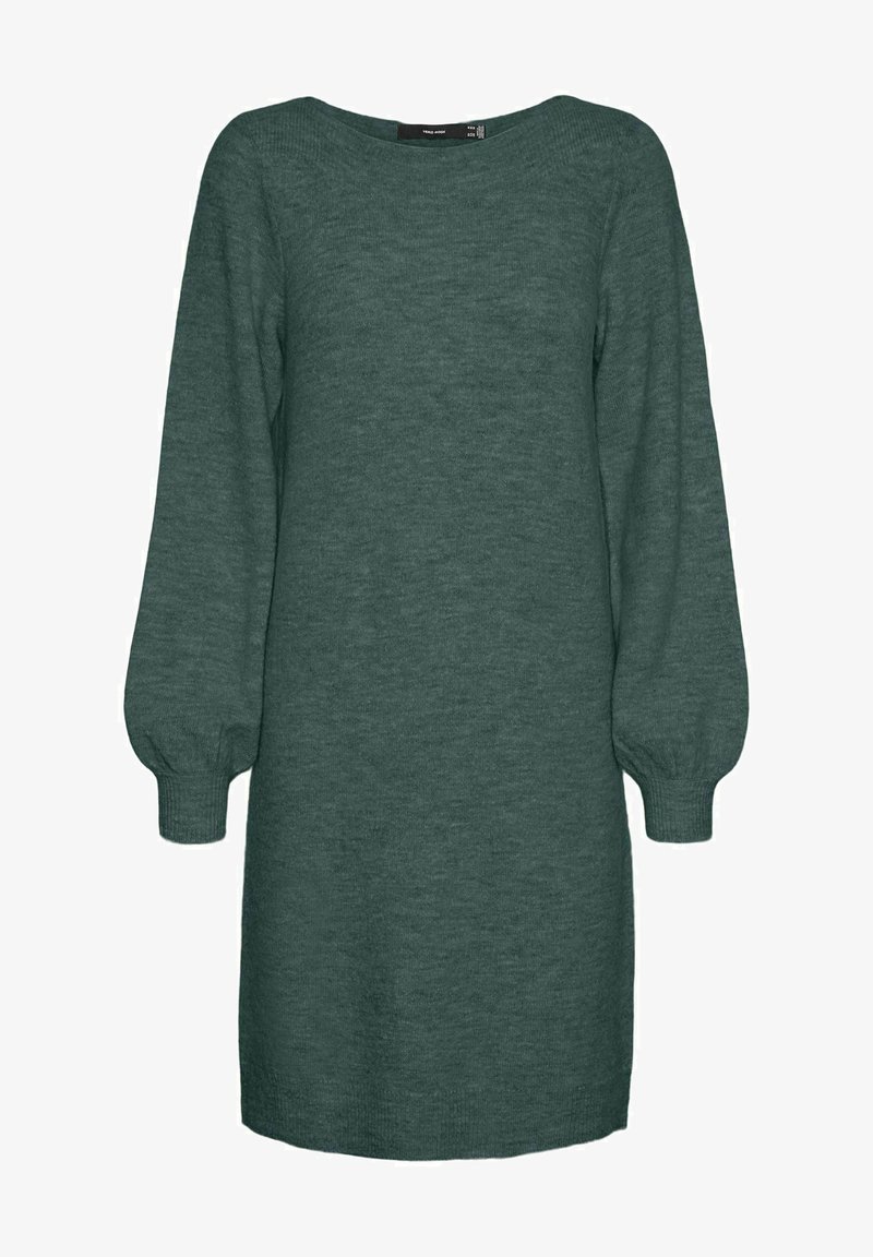 Vero Moda Knitted VMLEFILE Short - Jumper dress - sea moss/green - Zalando Vero Moda Knitted VMLEFILE Short - Jumper dress - sea moss/green - Zalando