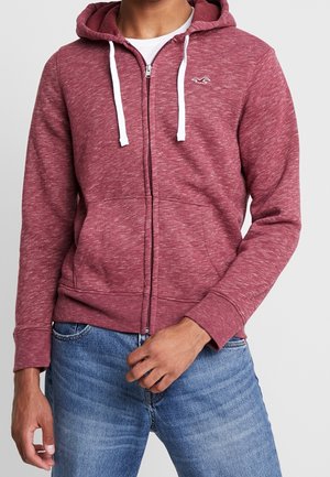 Sudadera con cremallera - bordeaux