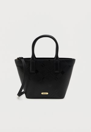 BIRCH DEBOSS TOTE BAG - Umhängetasche - black