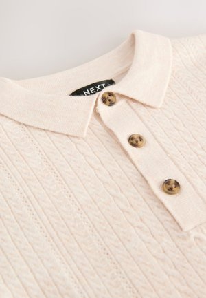 Next REGULAR FIT - CABLE - Pikkade varrukatega topp - cream