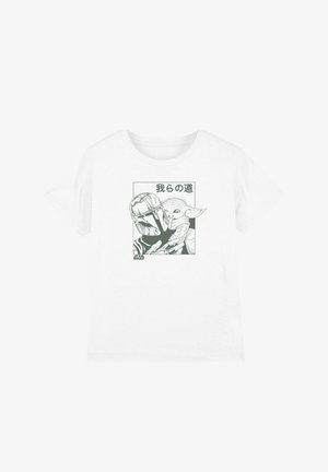 Star Wars, THE MANDALORIAN GROGU AND MANDO MANGA - Print T-shirt - white