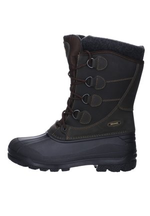 Snowboot/Winterstiefel - braun kombi schwarz