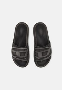 Diesel SA-SLIDE D OVAL UNISEX - Platt slip-in - black denim