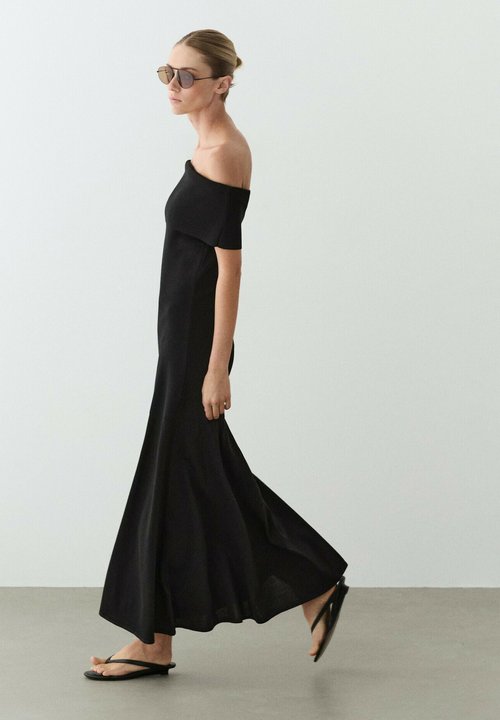 massimo dutti black maxi dress Women's Black Dresses - Massimo Dutti