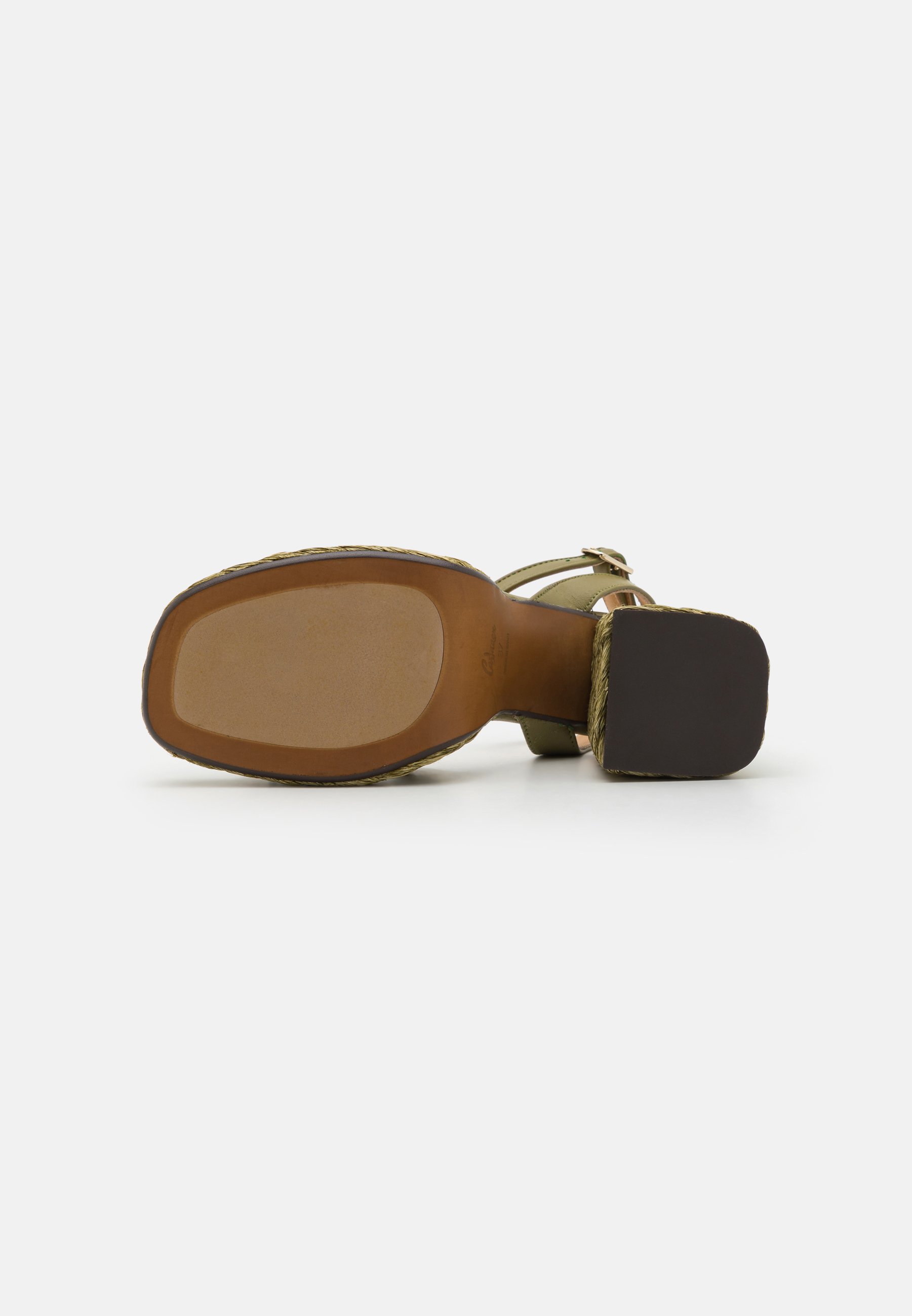 サンダル・ミュール CASTANER Women Sandals VALERIETTE 258 RAFIANATURAL Beige Calzado de Mujer estilo Sandalia con Tacón de 10cm de altura