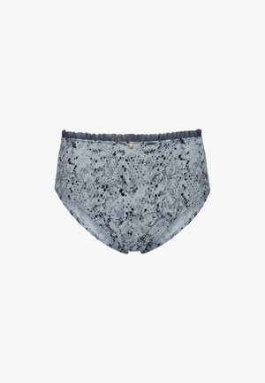 Ulla Popken, MICROFIBER LEOPARD PRINT MANTIES - Slip - dark grey