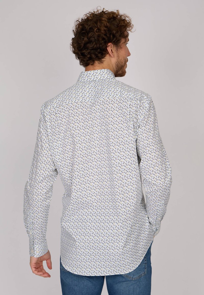 Chemise Homme Mise Au Green - Coton, Carreaux Marron/blanc, Taille L, Manches Courtes, Occasion