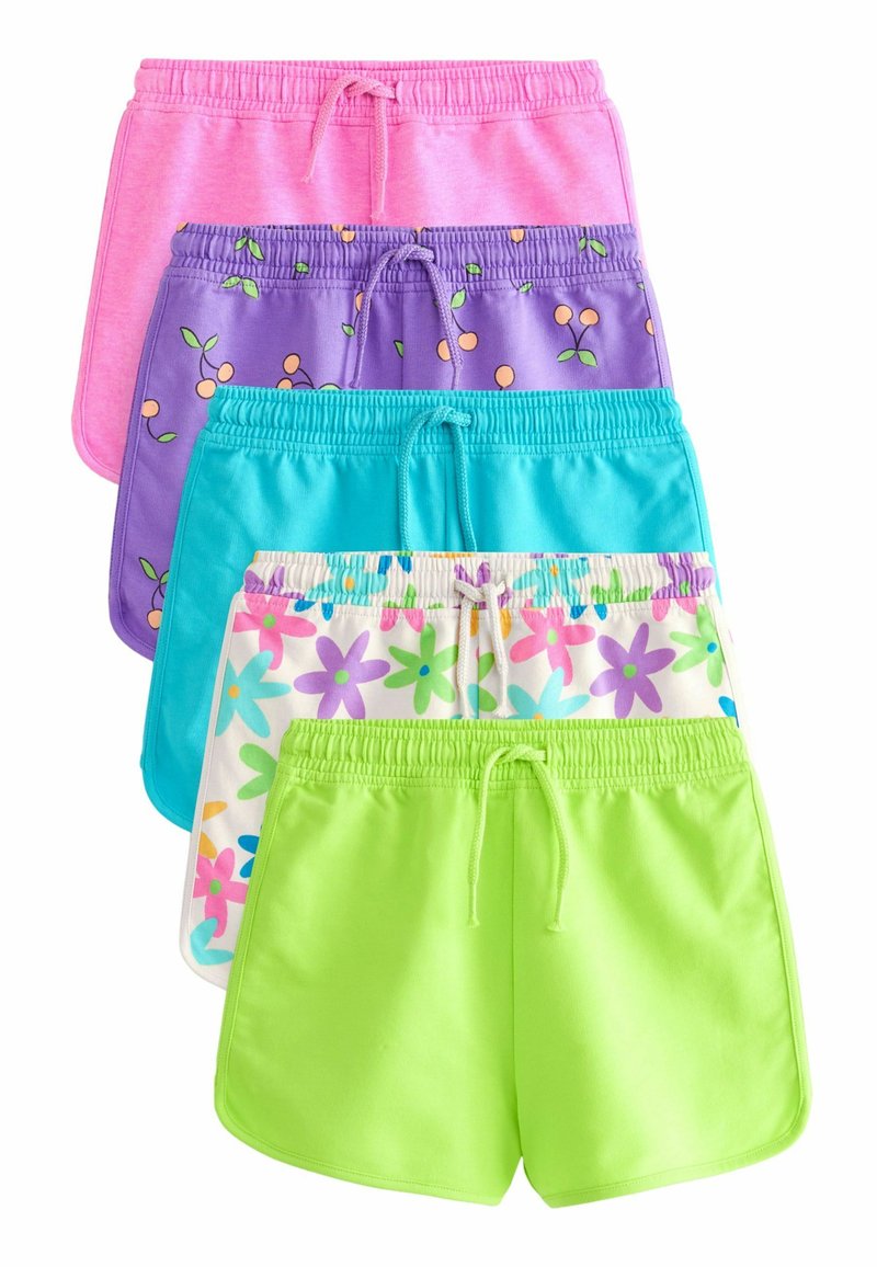 Next 5 PACK-REGULAR FIT - Treningo apatinė dalis - purple pink blue lime floral brights