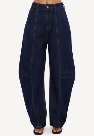LOAVIES, PURE DEVOTION - Pernera ancha - blue dark denim